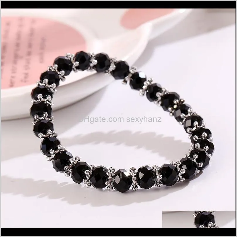 bead women bracelet fashion colorful candy bracelet women high quality multicolor crystal beads bracelets for jewelry gift