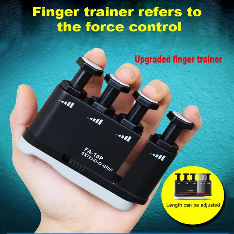 Palec Trener Exerciser Hand Grip Finger Piano Guitar Finger Wrażliwość Siła Moc Praktyka Trenerzy X0524