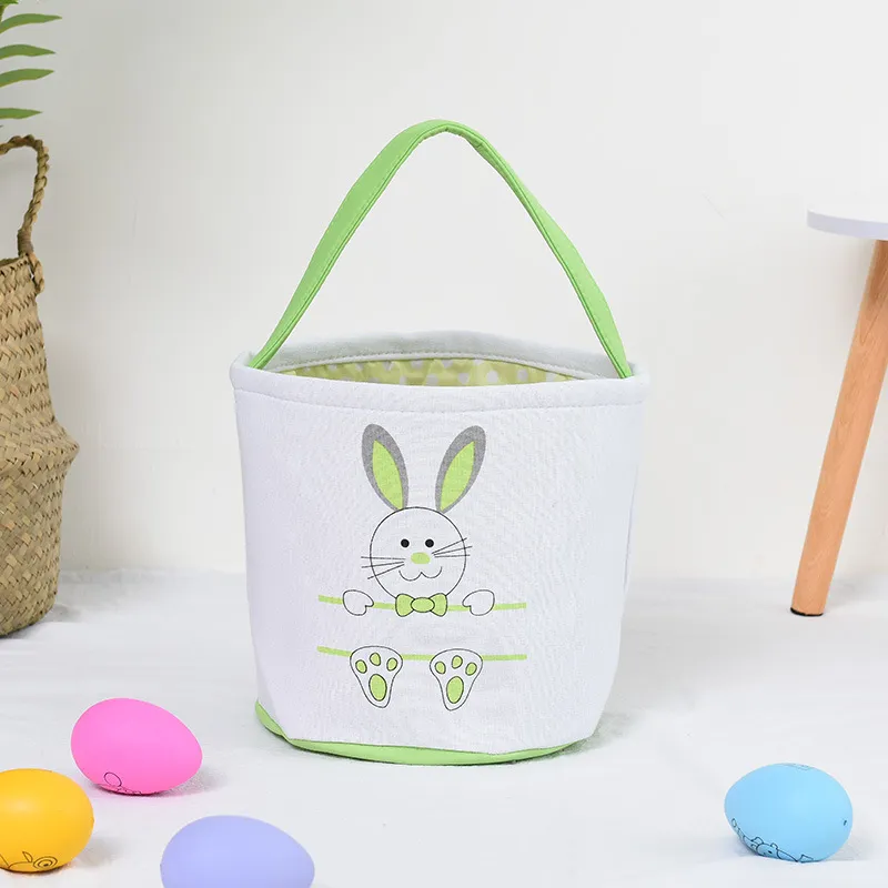 Festive Easter Egg Storage Basket Personalized Bunny Ears Bucket Handbag Creative Gift Bags