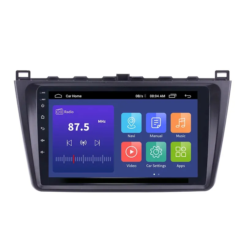 GPS Navigation Car DVD Multimedia Player 2din Android 10.0 2GB RAM Auto Radio för Mazda 6 Rui Wing 2008-2014