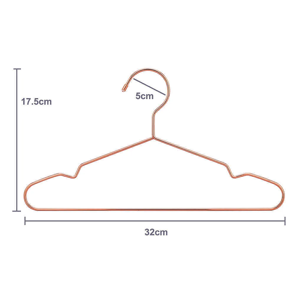 행거 링크 32cm 어린이 로즈 골드 메탈 의류 셔츠 노치와 함께 걸기 귀여운 작은 강한 코트 어린이 30 pcs lot t214d