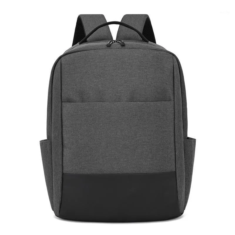 Mochila mochila masculina simples, saco de computador commuter de negócios, repelente de água de grande capacidade recarregável