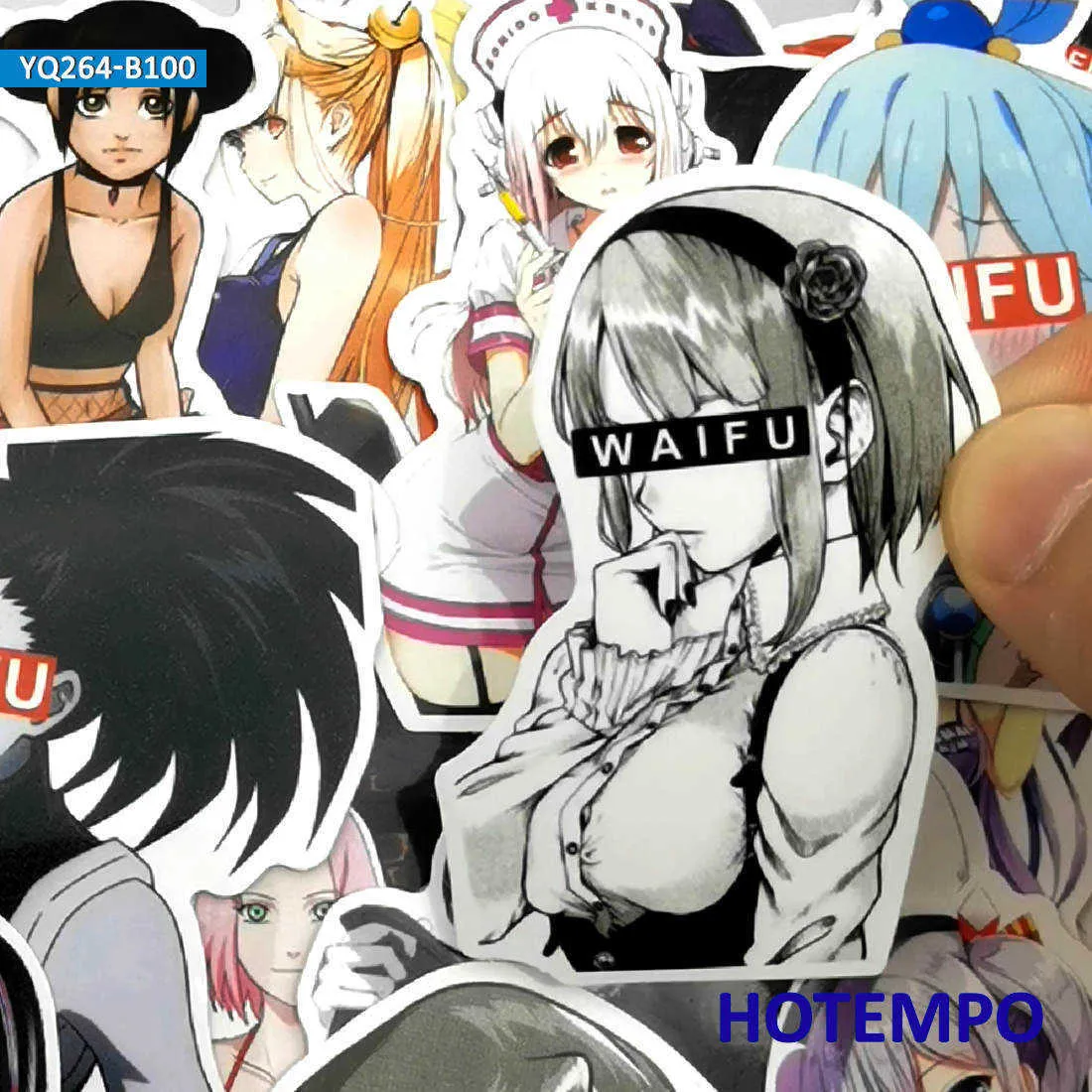 Anime Sexy Bikini Girl Adult Stickers Wholesale sticker supplier