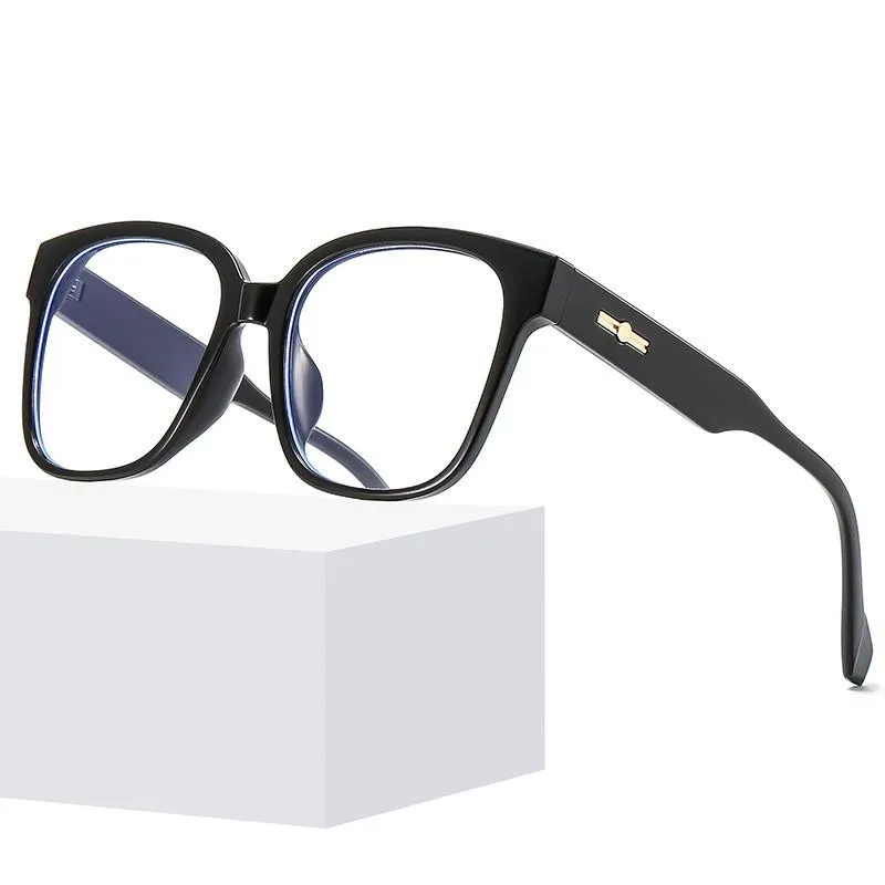 メンズ女性光学ガラス抗ブルーライトブロッキングコンピューター眼鏡スクエアフレームアイウェアアクセサリー用ファッションサングラスフレームエルブール