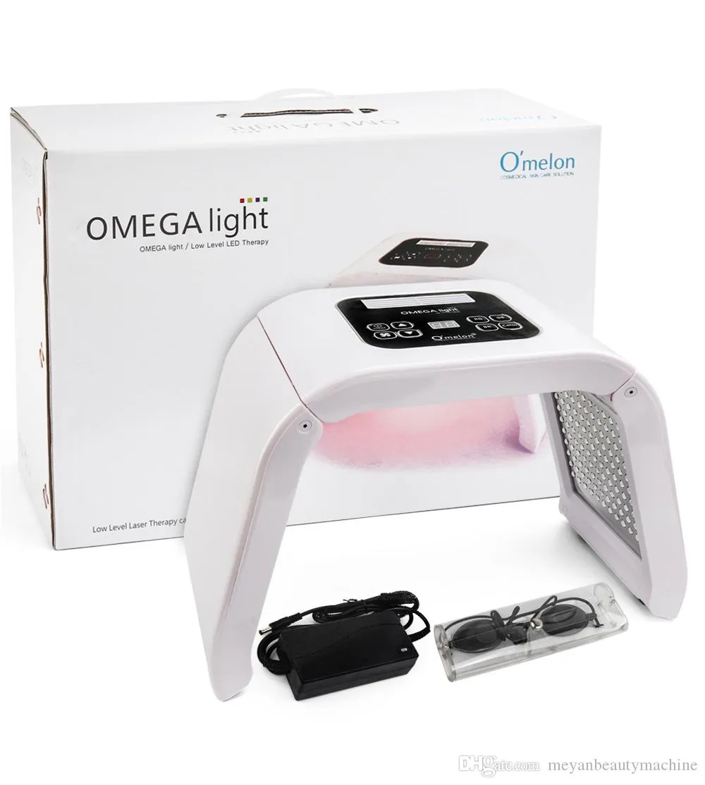 NOVO Professional Photon PDT Led Light Máscara Facial Máquina 7 Cores Tratamento Acne Clareamento Facial Rejuvenescimento Da Pele Equipamento de Terapia de Luz