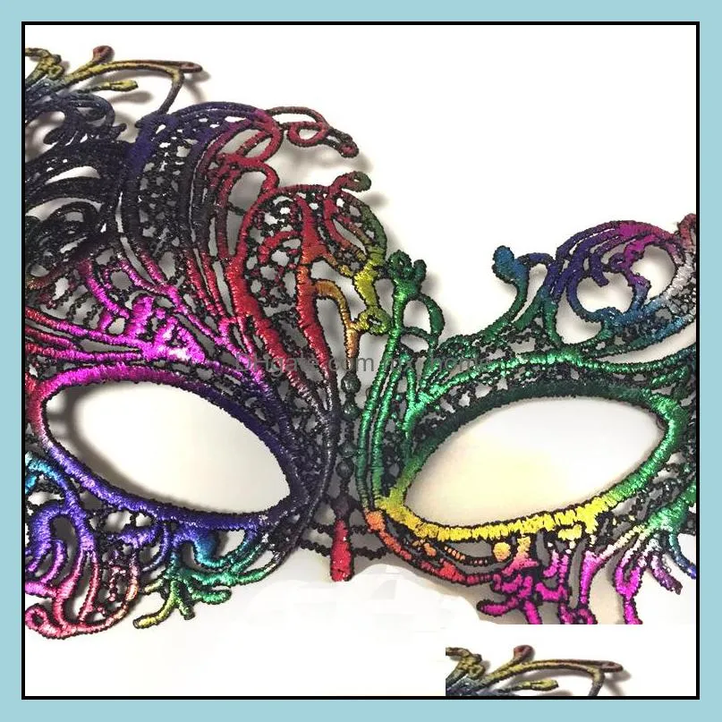Halloween Sexy Masquerade Masks Gilding Lace Masks Venetian Half Face Mask Nightclub mask Eye Mask For Cosplay Party Christmas Day