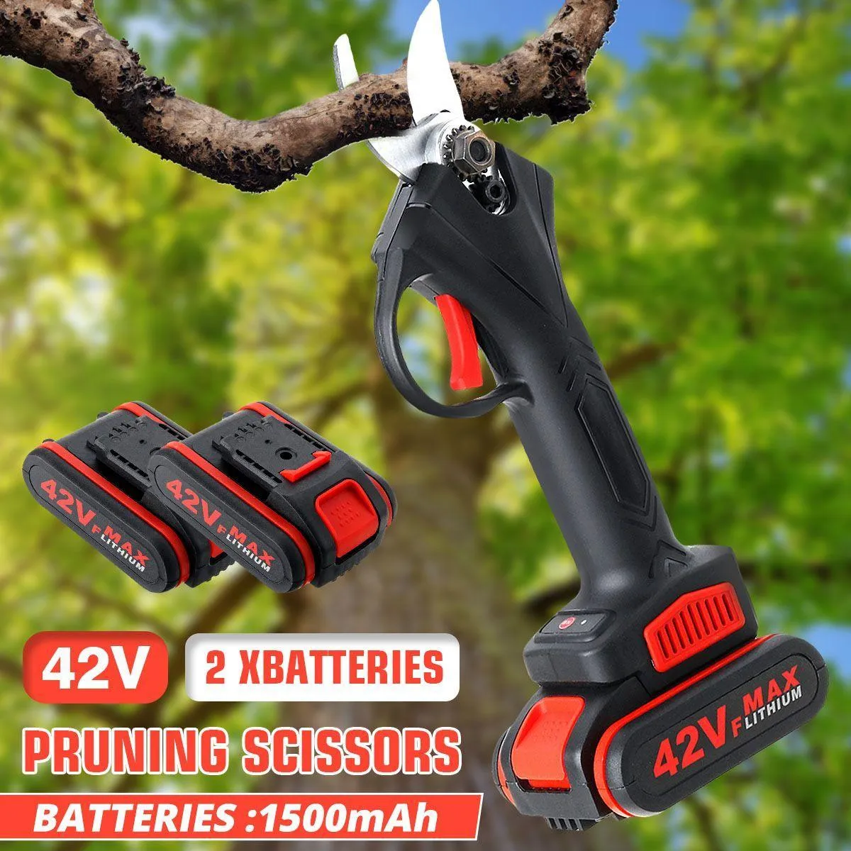 Cordless Electric Pruning Scissors Rechargeable Shears Garden Pruner