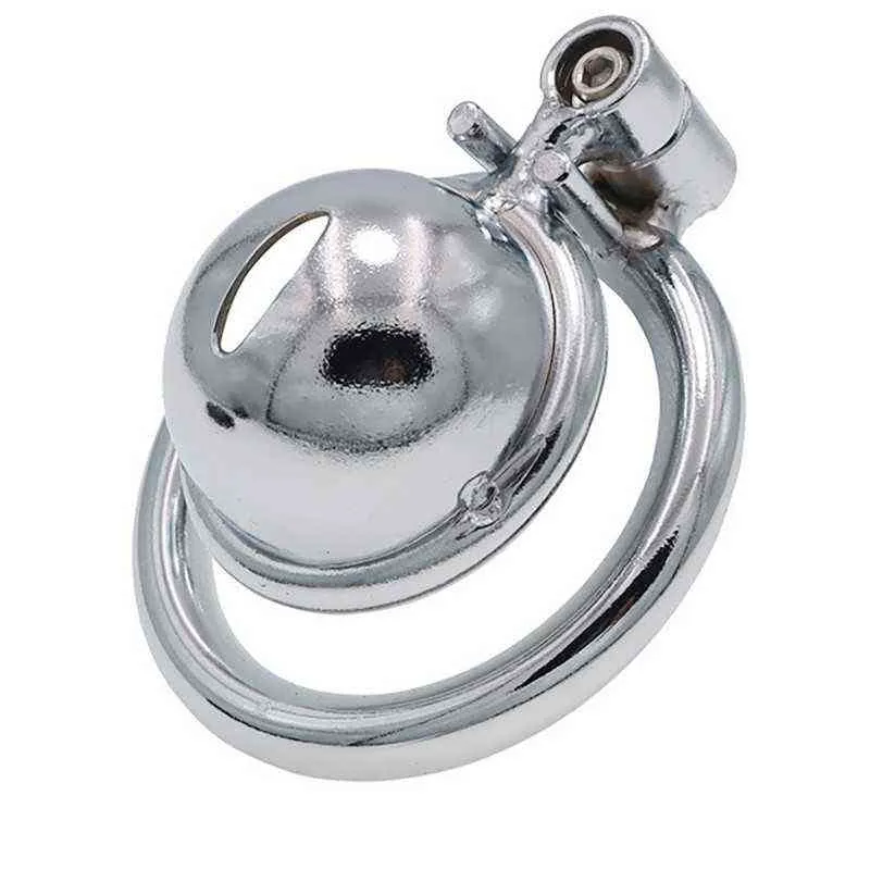 NXYCockrings Super Mini Penis Cage Stainless Steel Chastity Men Cock Male Device Trumpet Lockable BDSM Sex Toys. 1124