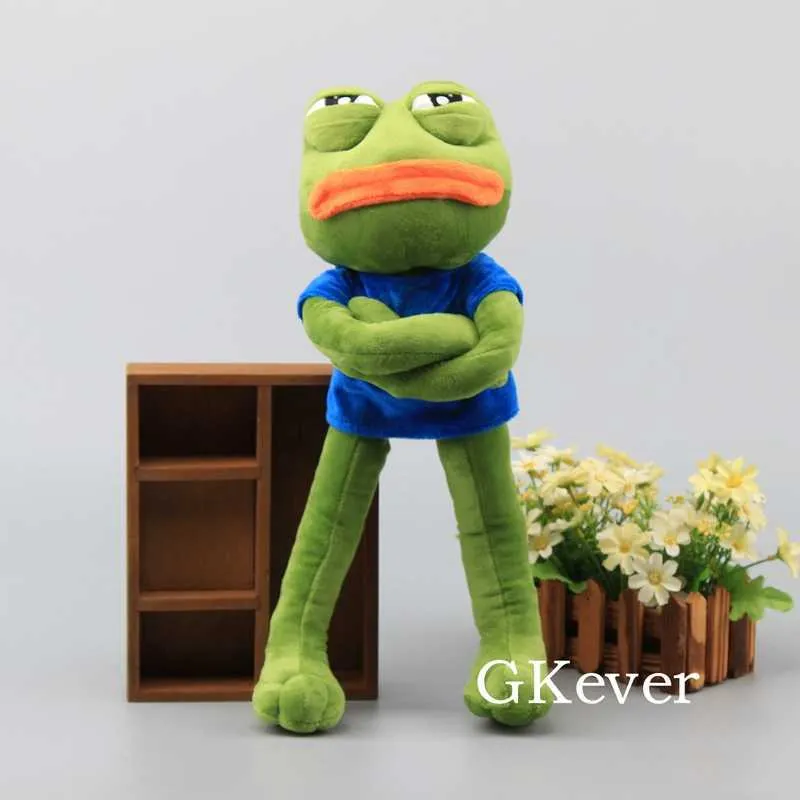 Peluche Triste De Pepe The Frog De 20 Cm | Rana De Felpa Suave, Portátil Y Compacto, Regalo Emocional Para Niños Y Adultos, Ideal Para Viajes Y Lectura