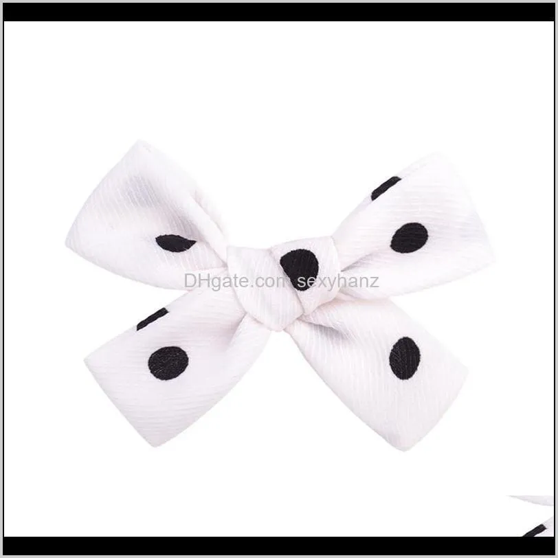 new girls bows hair clips fabric striped bow hairpin bowknot with clip floral bangs clip hairpins hair ties designer jewelry accessory