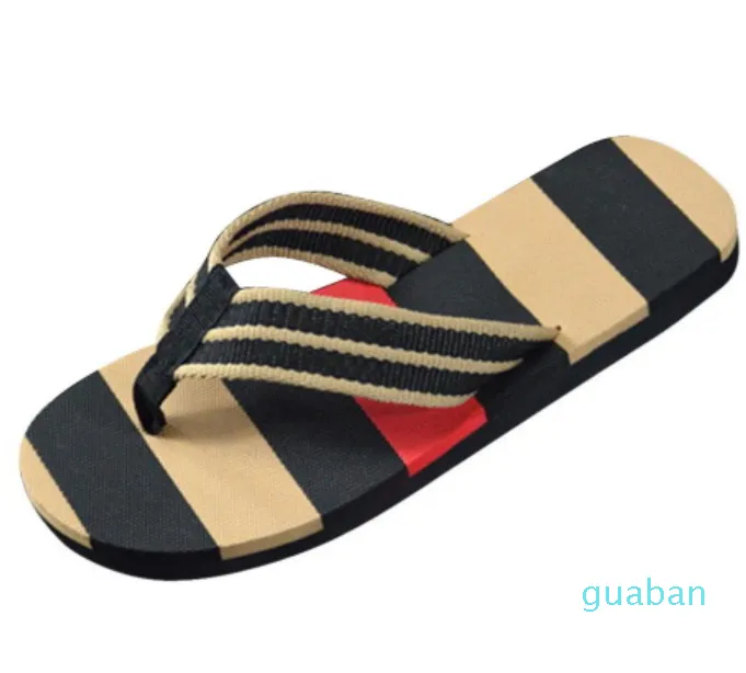 Mode männer sommer streifen flip-flops schuhe sandalen männlichen pantoffel flipflops eva mischfarben flach