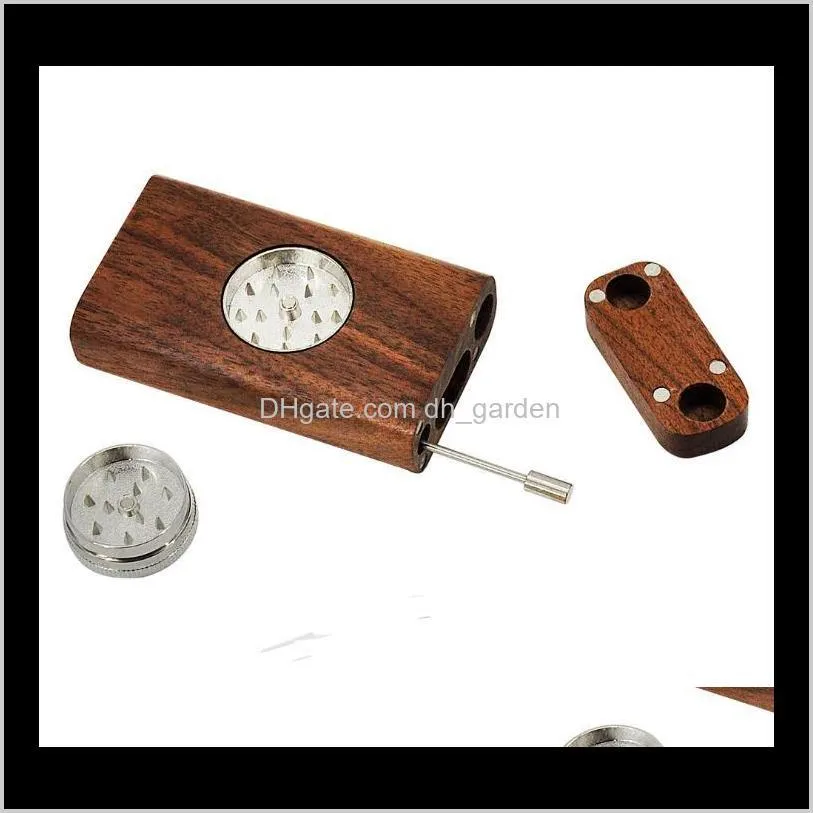 Autres accessoires Sépèdes à la maison Home Garden Drop Livraison 2021 Porte-cigarette en bois de bambou naturel