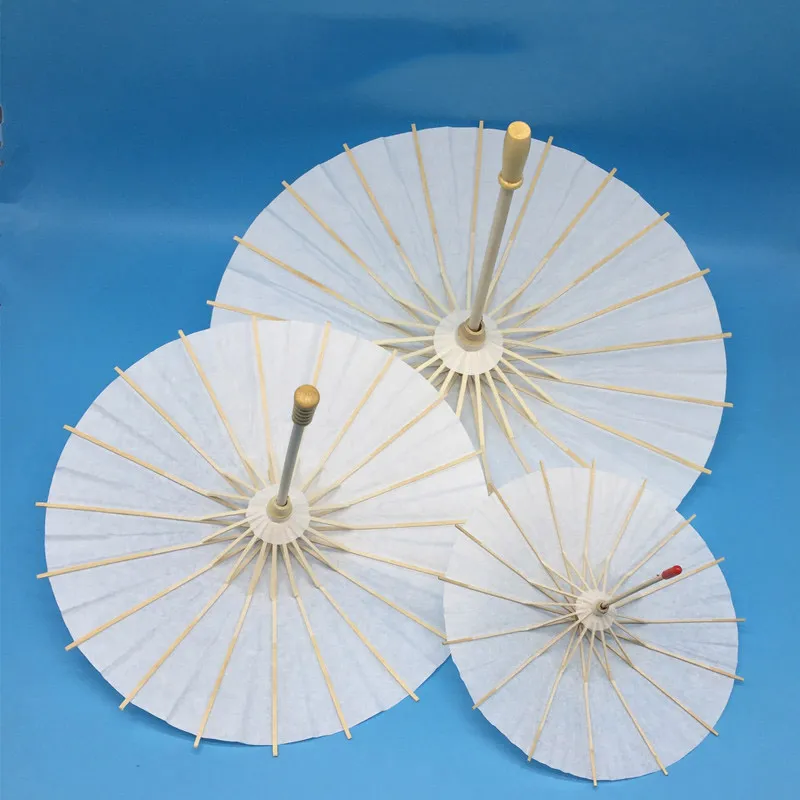 Produkty w stylu chińskim klasyczny chiński Mini Craft papier olejny parasol ekologiczny DIY kreatywny pusty obraz papierowe parasole obrazy materiały ZL0310