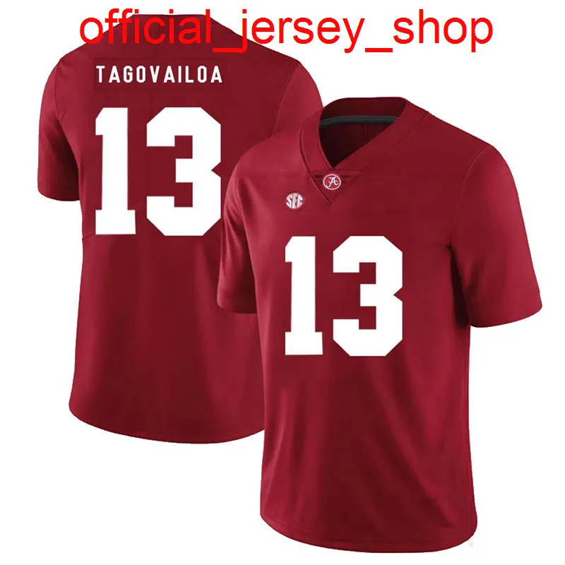 13 Tua Tagovailoa Alabama Crimson Tide Jersey Mens Red White College Football Jerseys 7 Dwayne Haskins Jr 26 Saquon Barkley
