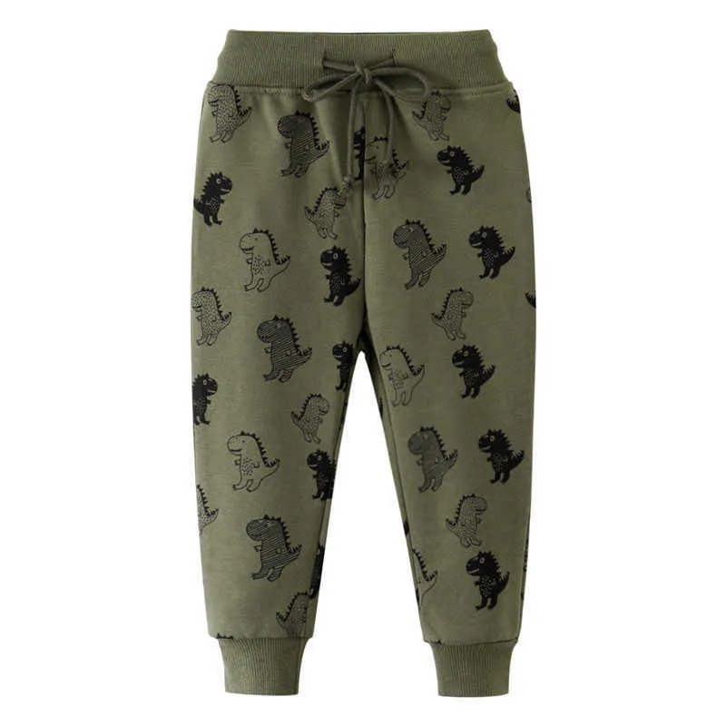 Jumping meters Baby boys trousers pants dinosaur children clothes autumn winter kids boy long fashion clothing 2-7T 210529