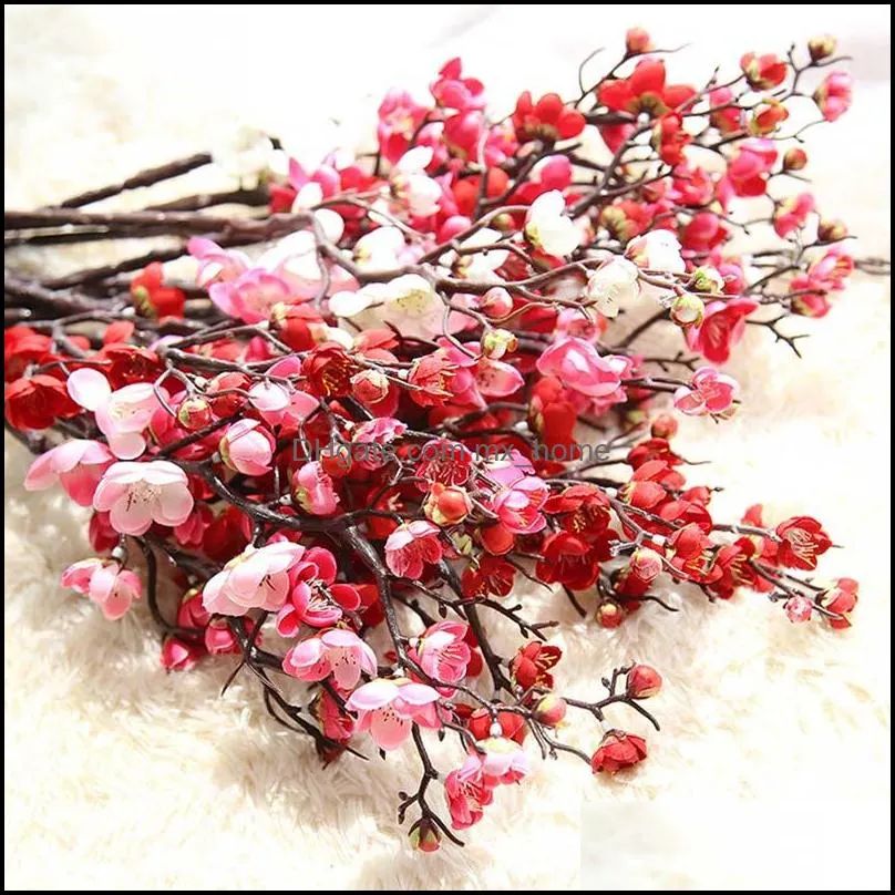 Artificial Silk Flower Mini Cherry Blossom Sakura For Wedding Party Table Decor Acessorise Floral Wholesale Fake Flowers