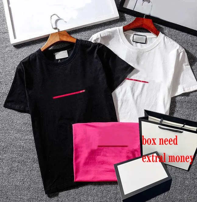 2021 Herr T-shirts för män Kvinnor Sommar Andningsbara Lösa Shorts Ärmar Brev Striped Printed Tops Mens T Shirt