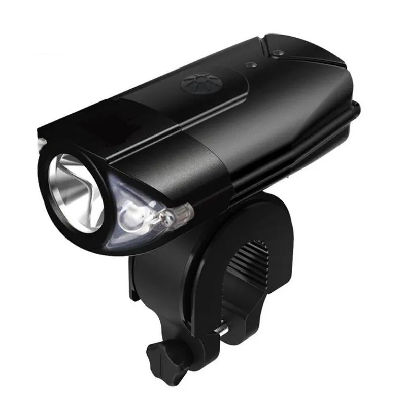 2021 Portable Torches USB Oplaadbare T6 Bike Voorlicht Riding zaklamp 2000 mAh Lithium Battery Cycling LED -koplichten