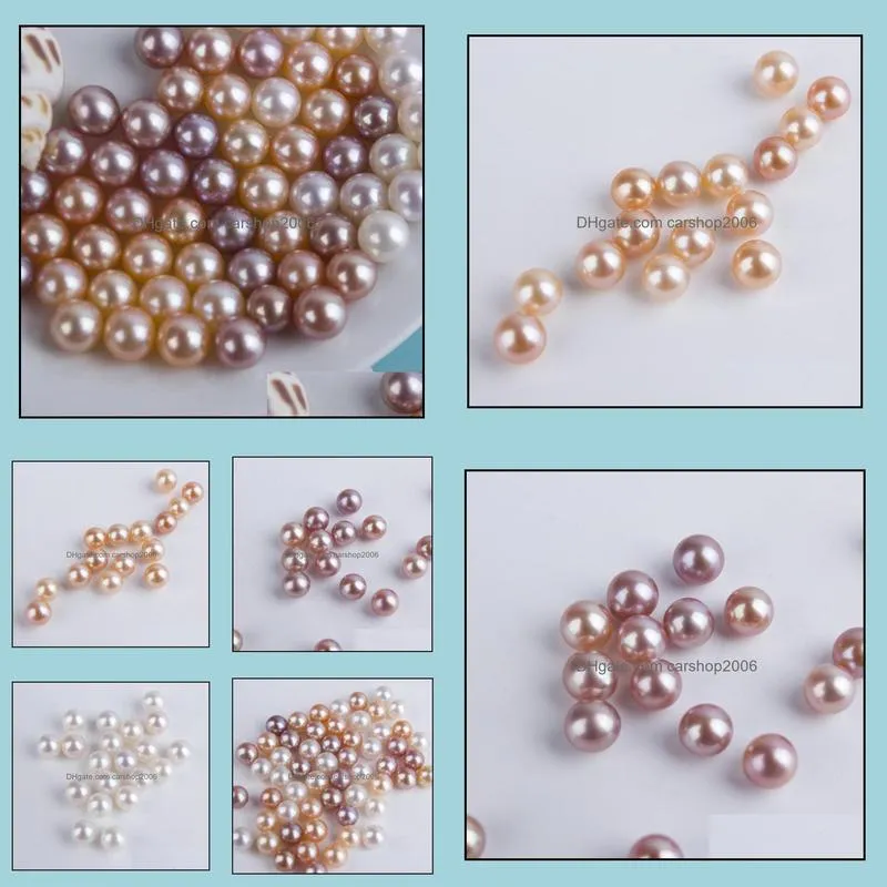 7.5-8mm Single Natural Freshwater Pearl Loose Beads Women`s Gift Jewelry