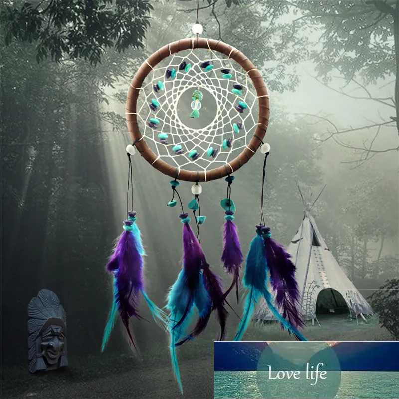 Dream Catcher Feathers Core Pead Dreamcatcher Hem Vägg Bil Dekoration Hängande Fabrikspris Expert Design Kvalitet Senaste Style Original Status