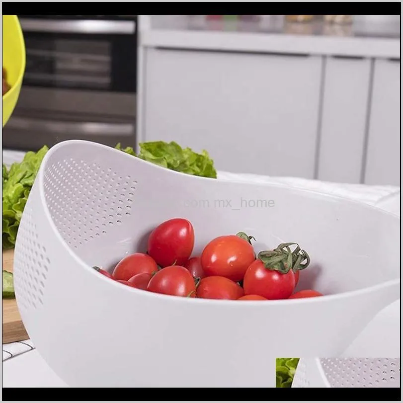 multifunctional colander washing fruit vegetable salad bowl plastic draining basket with handle storage baskets