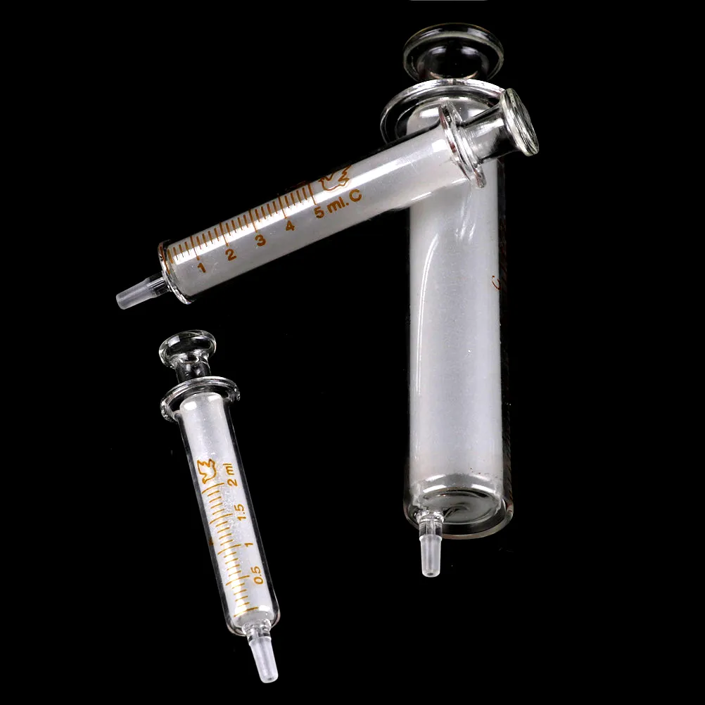 Lab Syringe Injector Glass Syringe Injector Set - Precision Dispensing for Culinary & Lab ...