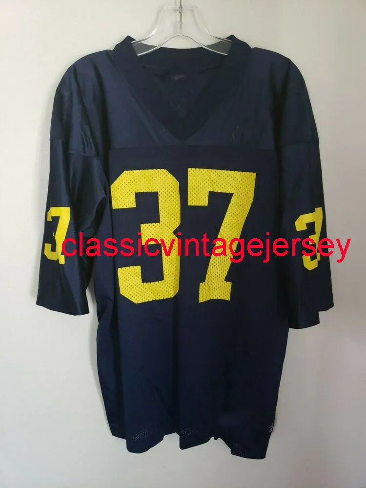 Uomini cuciti donne giovani vintage 90s ncaa michigan wolverines jarrett irons 37 jersey da calcio ricamo personalizzato xs-5xl 6xl