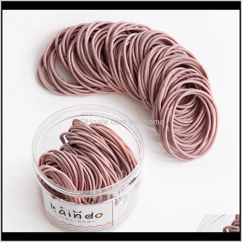 new product listing rubber band korean style fashionable trendy wholesale custom elastic hair band hair accessory