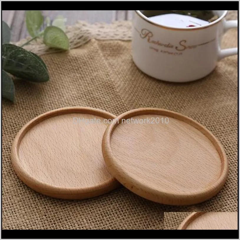 wooden coasters black walnut coffee tea cup mats wooden cup mat bowl pad teapot drink coasters home bar tools