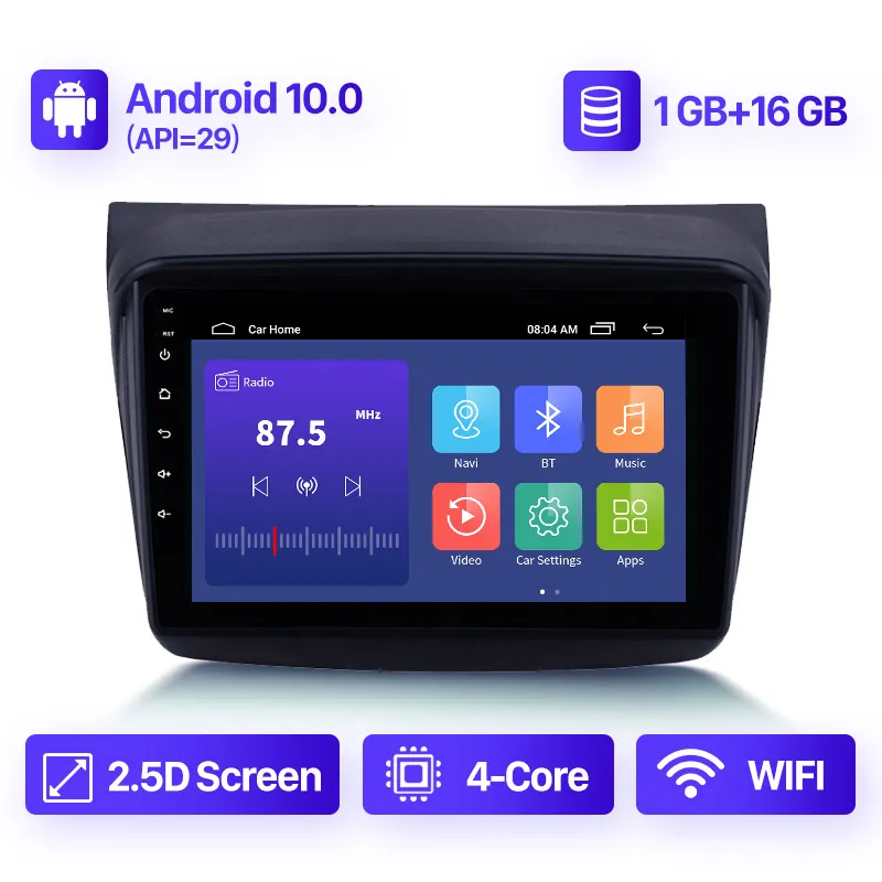 Android 10 2 + 32G Auto DVD Player Radio GPS Stereo Für Mitsubishi Pajero Sport 2 L200 Triton 2008-2016 Navigation Video 2din