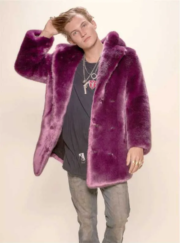 Men's Fur Imitation Fur Mink Whole Single Extended Fur Coat Winter Man 211207