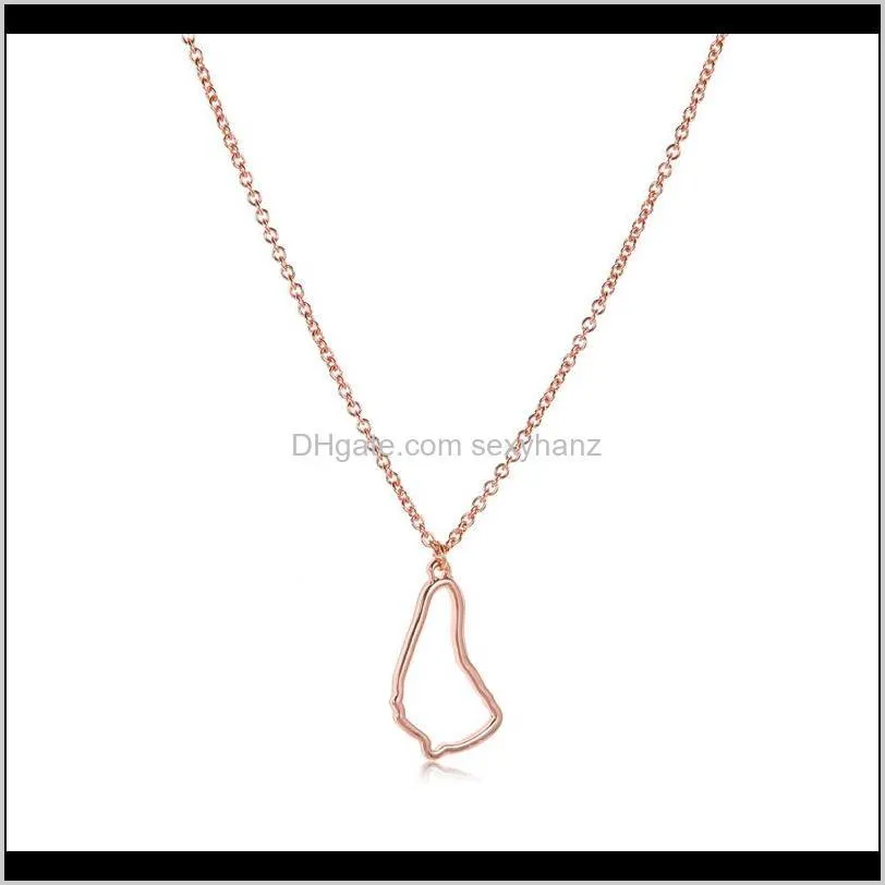 10pcs small north america caribbean barbados map necklace outline country barbados island continent chain necklaces women jewelry
