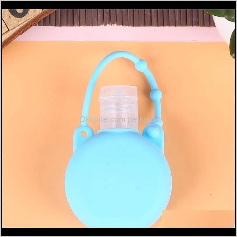 30ml blank hand sanitizer holder portable travel bottle holder gel holder alcohol liquid soap dispenser containers silicone 122 k2