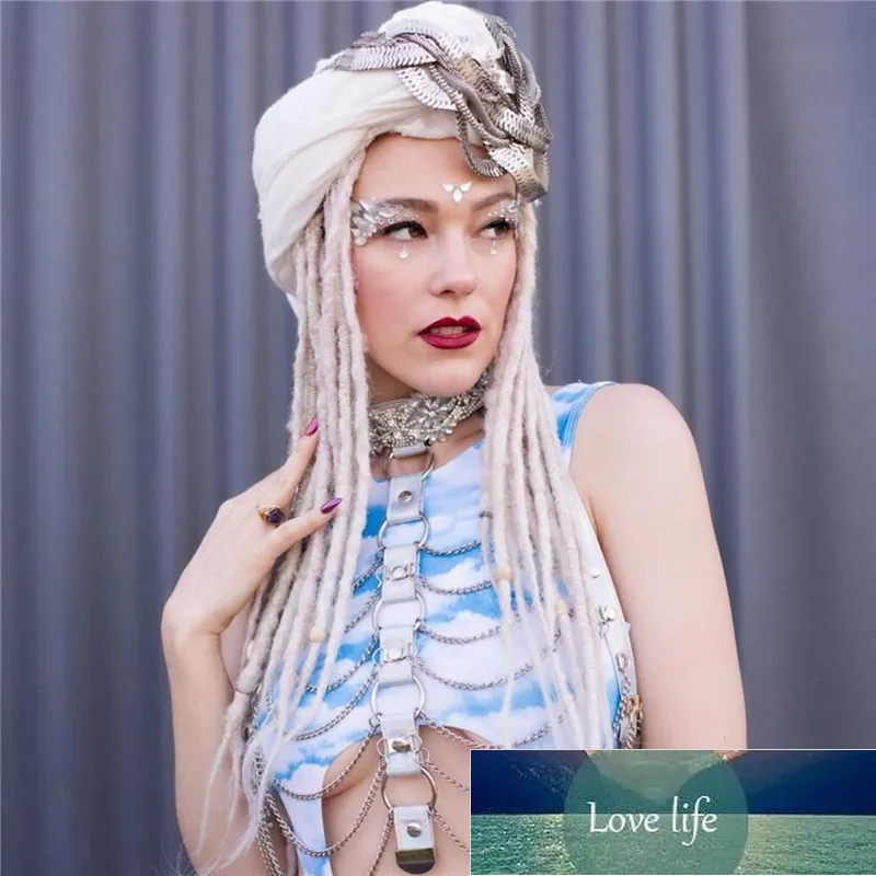 Holographic Rave Outfit: Sexy Chain Body Harness Set  display picture 3
