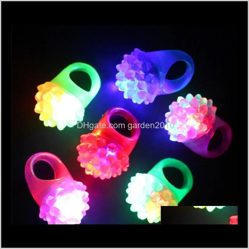 flashing bubble ring rave party blinking soft jelly glow hot selling! cool led light up wen5083