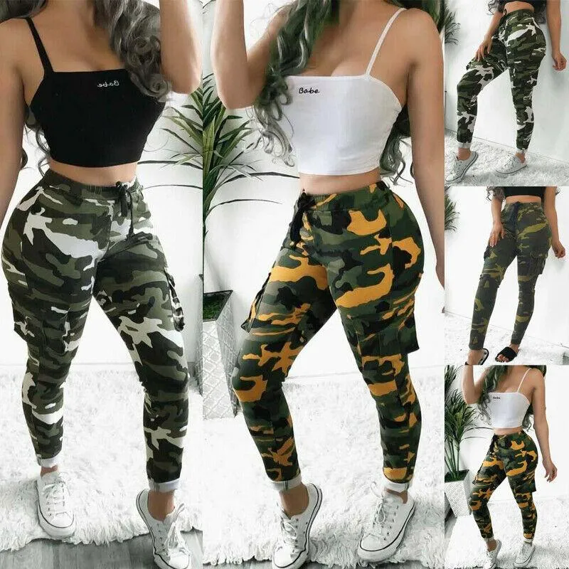  bozmiai Women's Camouflage Cargo Pants Camo High Waist Long Pant  Slim Activewear Jogger Trousers Pockets Workout Sweatpants : Clothing,  Shoes & Jewelry