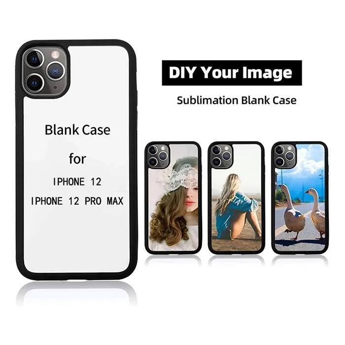 étuis de téléphone avec insert de sublimation en aluminium vierge pour étui de téléphone portable personnalisé pour iPhone 13 12 11 Pro Max