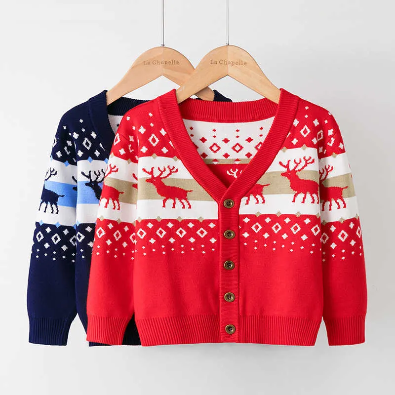 2021 Novos camisolas de cardigã de malha para meninos meninas inverno crianças com decote em v pulôvers de alta qualidade tops outono crianças camisola y1024