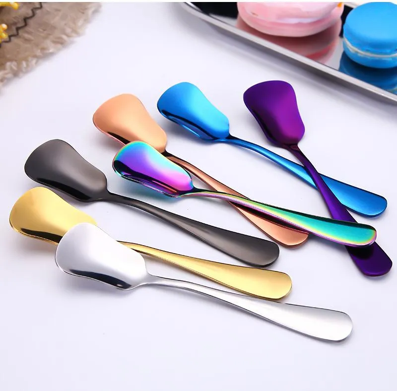 Łyżki lodów ze stali nierdzewnej desery Scoop Tea Coffee Mieszanie Ciasto Cukier Kreatywny Kitchen Flatware Rh9306