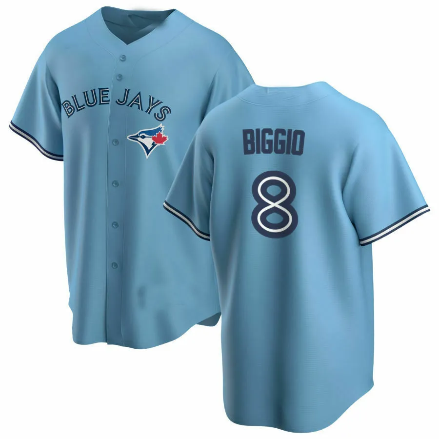 Custom Cavan Biggio Powder Blue Jersey Men Women kids youth Baseball jersey