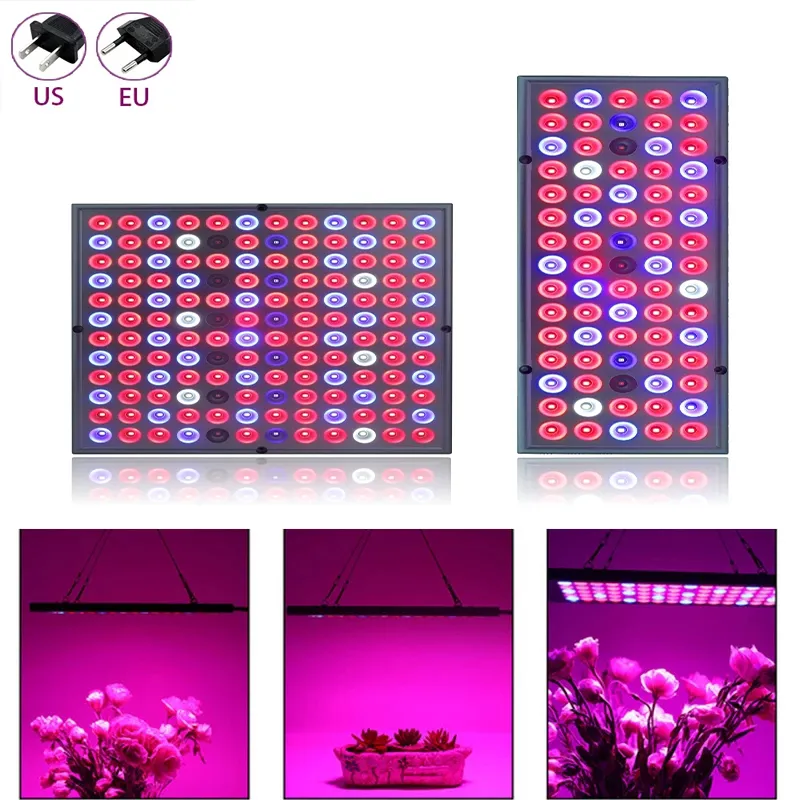 LED Grow Light AC85 265V Full Spectrum Plant Light with SMD 2835 LEDs for Indoor Plants Greenhouse and Growing Tent