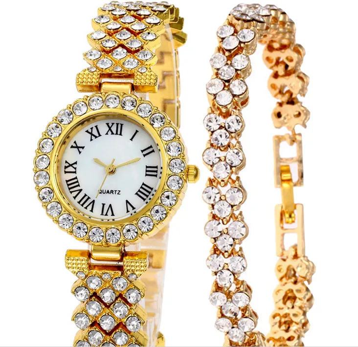 MULILAI Brand 32MM Fashion Style Luxurious Diamond White Dial Womens Watches Elegant Quartz Ladies Watch Gold Bracelet Wristwatches