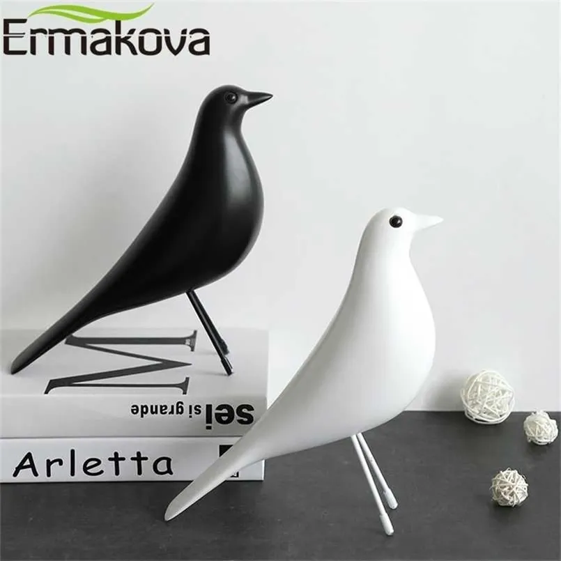 ERMAKOVA Le milieu du siècle oiseau figurine maison animal statue colombe de la paix mascotte européenne maison bar café décor 211108