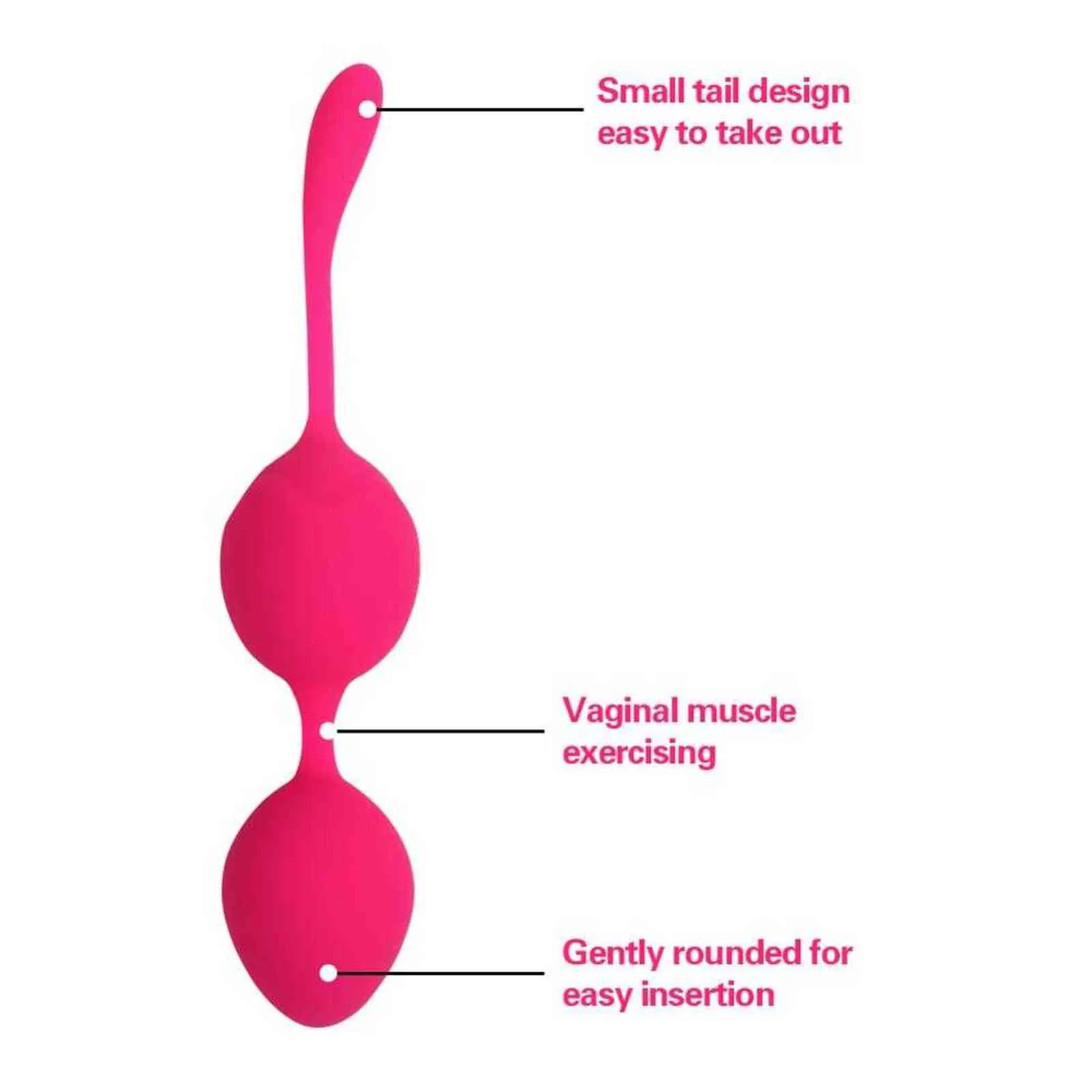 NXY Eggs Women Silicone Kegel Balls Ben Wa Ball Vaginal Egg Massager Control Tighten Exercise Adult Trainer Se_voghion.com