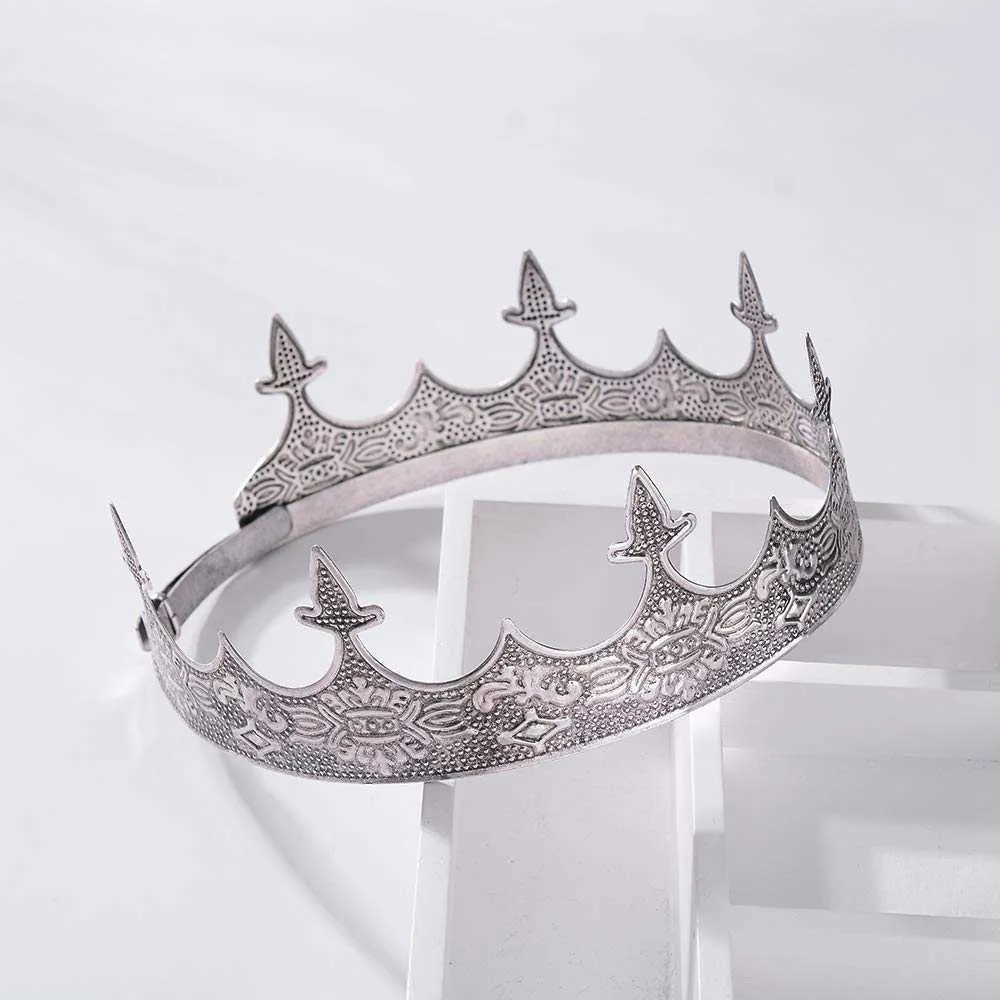 Couronne De Roi Dargent Antique Couronne Pour Hommes Pour Les Décorations  De Fête De Bal Royal Medieval Crown Costume Accessoires Tiara Prom Party  Hats X0726 Du 12,51 €