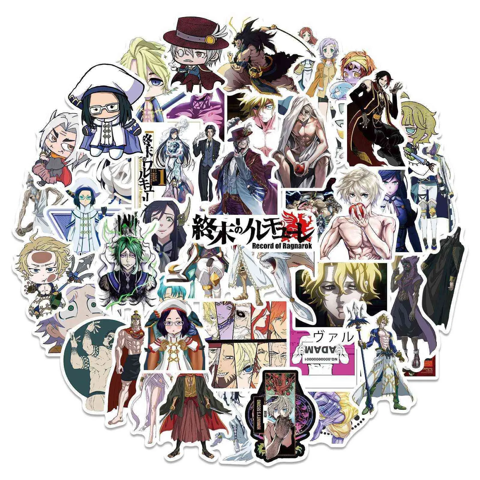 Stuks pak door Record 10 50 Ragnarok Japanse Anime Cartoon Stickers voor Skateboard Computer Notebook Auto Sticker Kinderspeelgoed 286 w