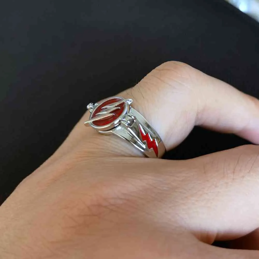 The Flash Ring Zinc Alloy Anime Cartoon Superhero Ring The color is  long-lasting for Boys Girls and Women, 0, 0: Buy Online at Best Price in  UAE - Amazon.ae