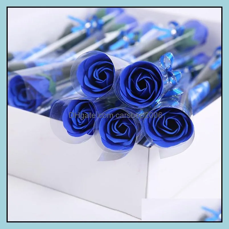 new Artificial soap Flowers Rose Valentines Day gifts Wedding flower Party home hotel Favors Decorations wedding bridal bouquets