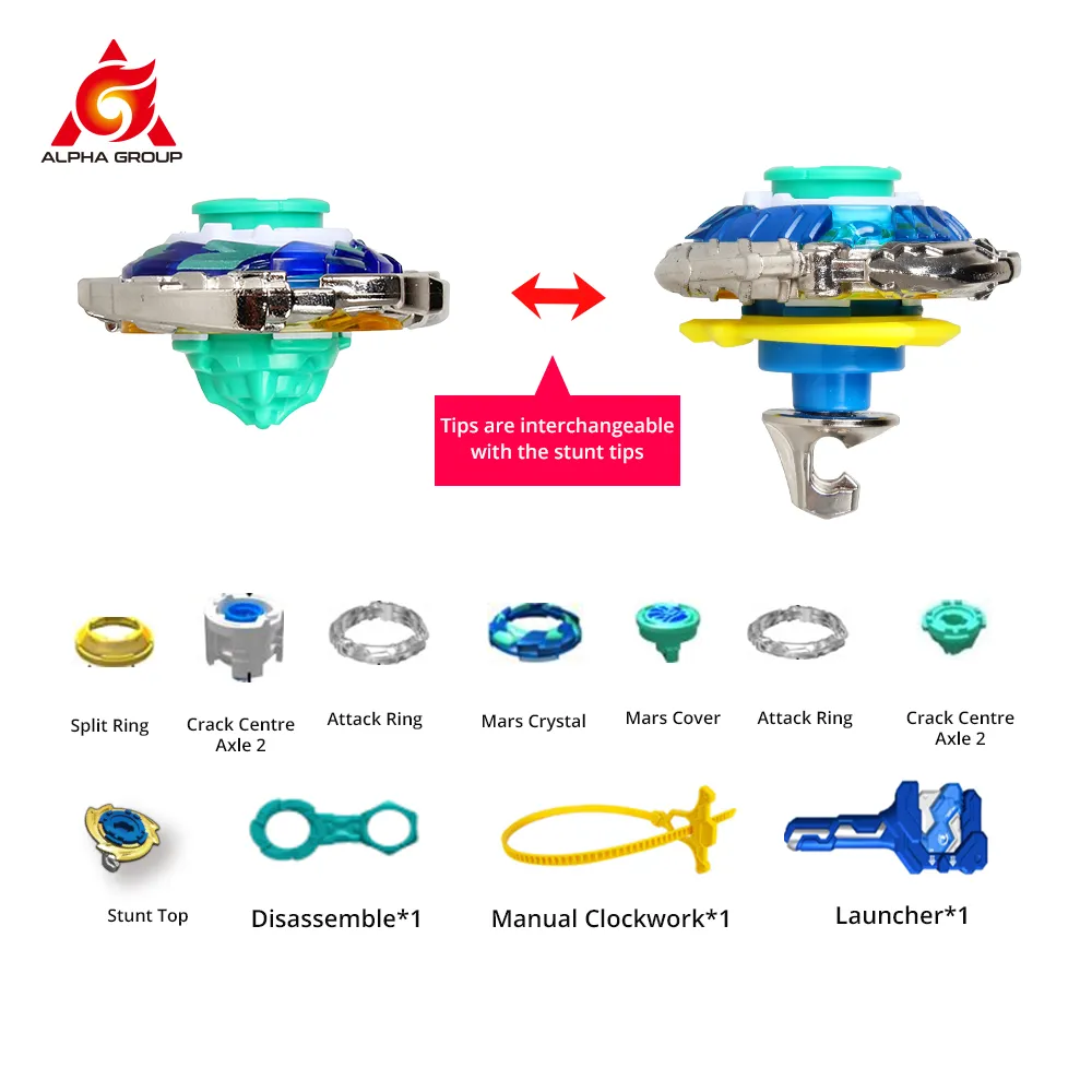 Lançador Beyblade Gyro Super Attack Modelos Diferentes