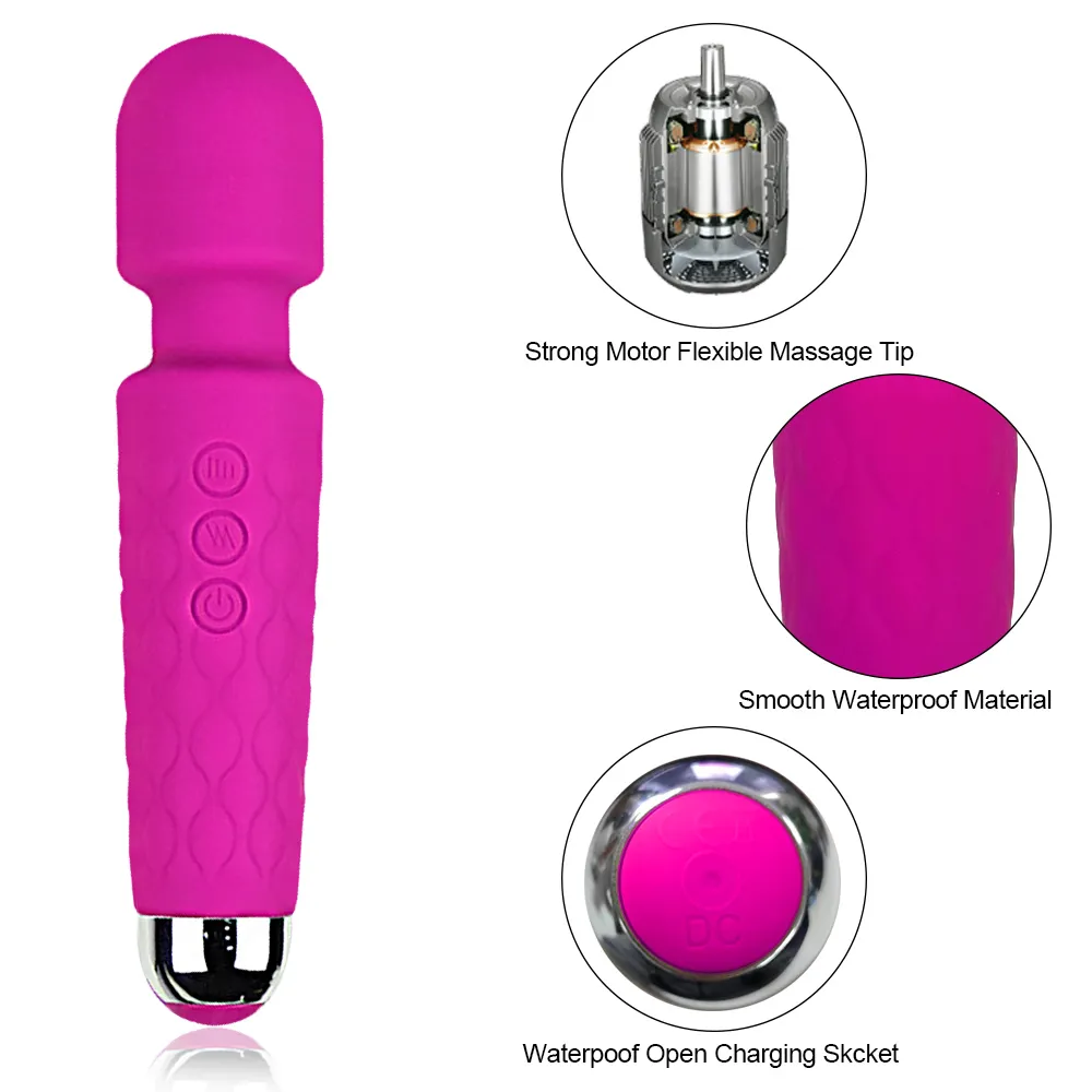 2021AV03 20 Frequenzen Vibratoren für Frauen Sex Spielzeug für Erwachsene G-Spot Massagegerät für weibliche Klitorale Masturbator Erotik Spielzeug WauenFreude